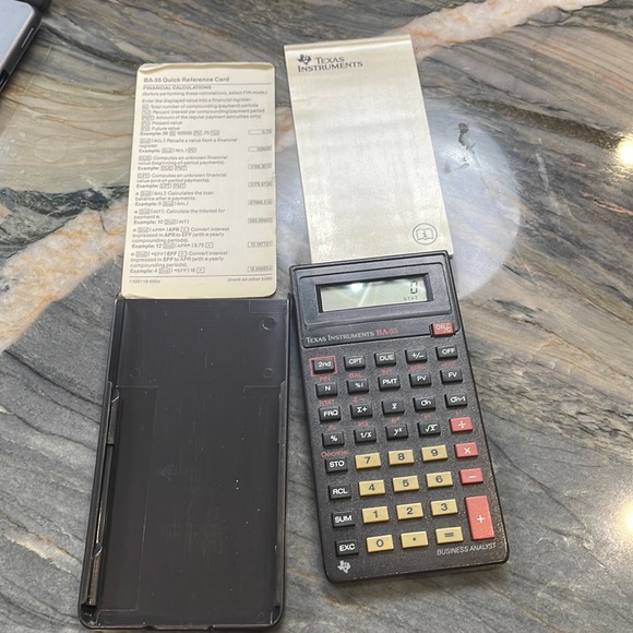 Texas Instruments BA-35 Business Analyst Calculator - Picture 1 of 4